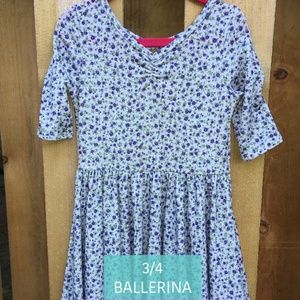 Purple Floral Dot Dot Smile Dress